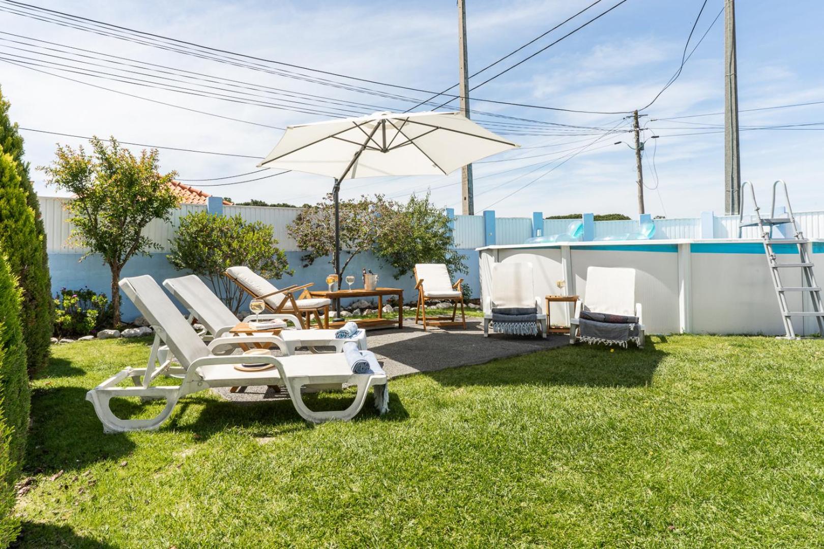 Moradia Familiar Piscina 5Min Praia By Host-Point Charneca  Dış mekan fotoğraf